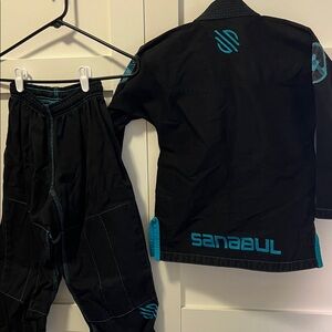 Sanabul Black and Blue Martial Arts Gi